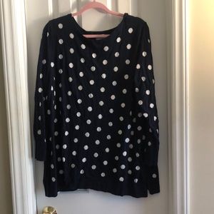 Old Navy Polka Dot Tunic Sweater